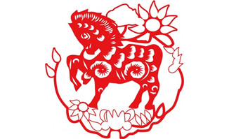创意马剪纸矢量素材3