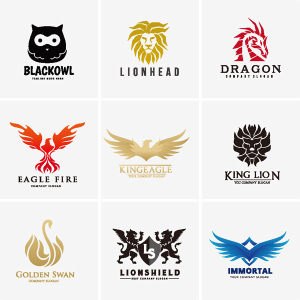 logo设计素材元素老鹰元素设计素材免费下载