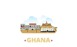 扁平化建筑加纳建筑漫画