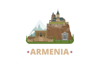 亚美尼亚漫画矢量图素材