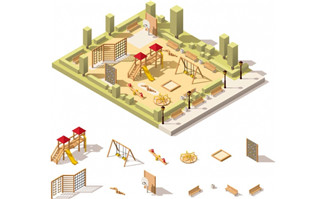3D模型建筑公园设计图片矢