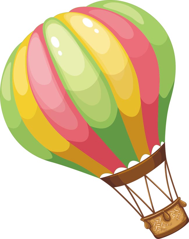 氢气球降落伞装饰淘宝国庆矢量图素材