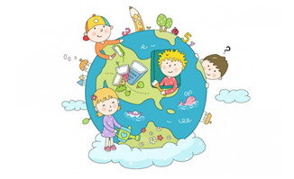 保护地球的插画设计儿童