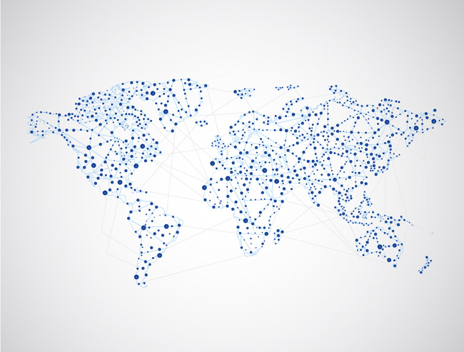 世界地图、全球的互联网、科技网络点、连接设计 世界地图、全球的互联网、科技网络点、连接设计