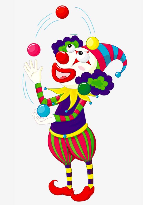 愚人节  蓝色背景  小丑  简约  可爱  气球  信封  丝带  背景  气球   信封   丝带     