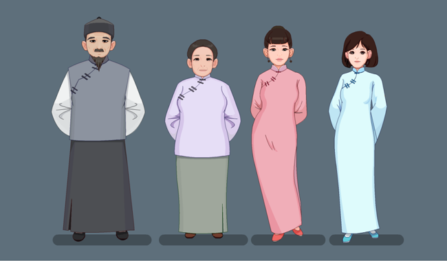 二维中国古装古代人物形象服装人设设计 二维中国古装古代人物形象服装人设设计