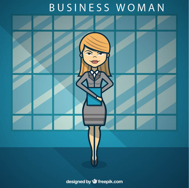 手绘线条风格的女职业人物形象设计素材 手绘线条风格的女职业人物形象设计素材
