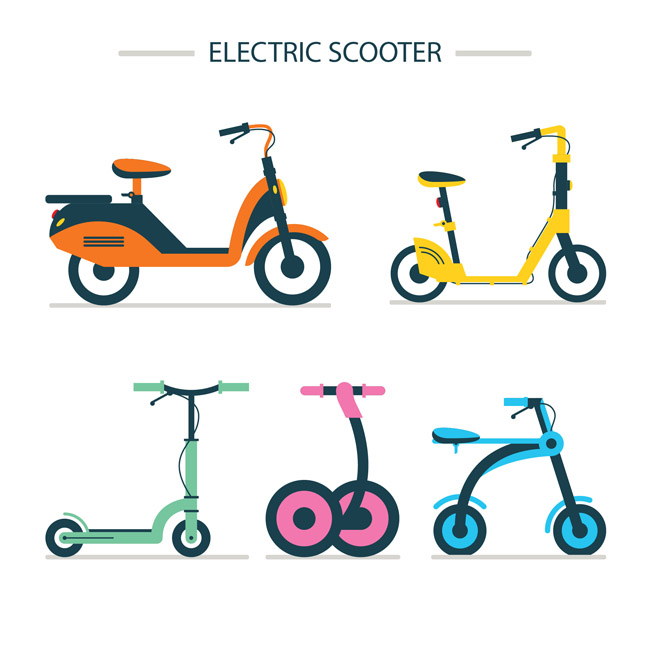 创新产品卡通动漫平衡单车设计素材