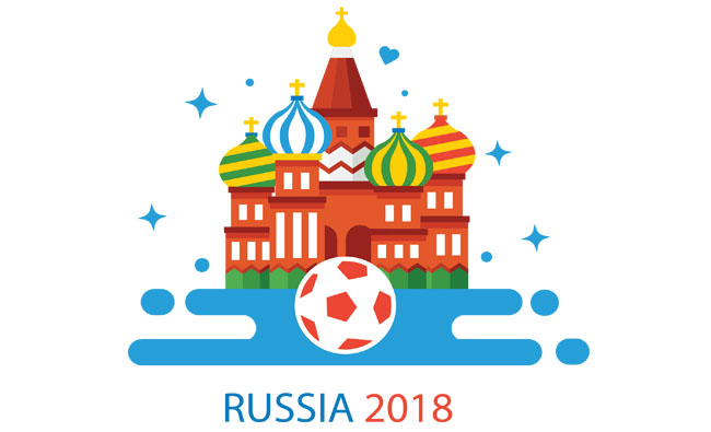 扁平化2018世界杯主题海报元素设计素材