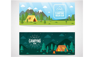 2款郊外野营帐篷风景ban