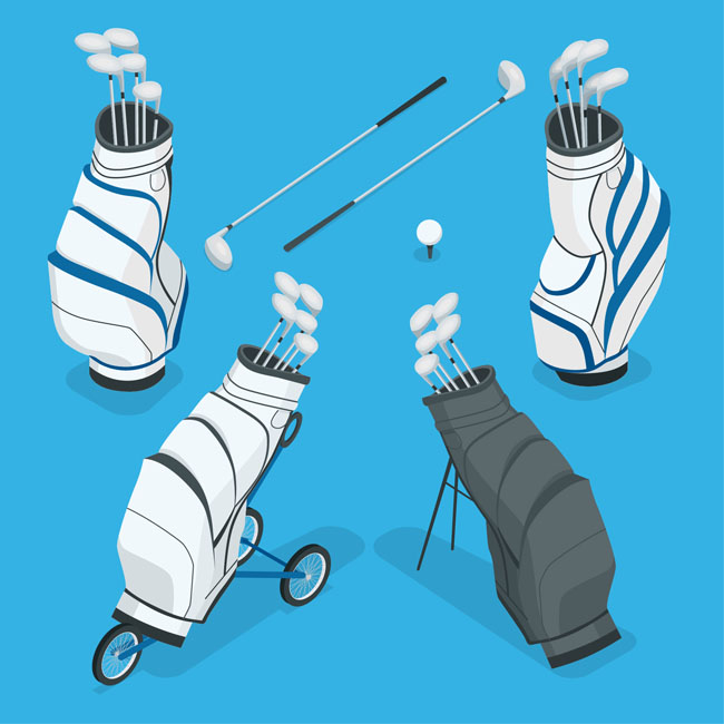 球杆道具大全高尔夫球体育运动项目的装备
