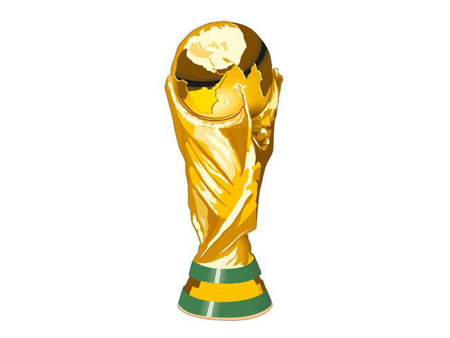 大力神杯足球运动比赛的奖杯造型设计素材