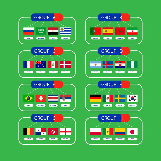 几组足球运动比赛球队队标设计素材