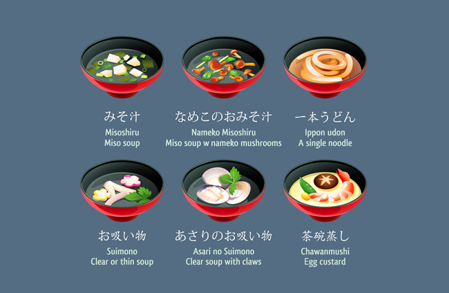 日本汤锅美食图标设计矢量素材