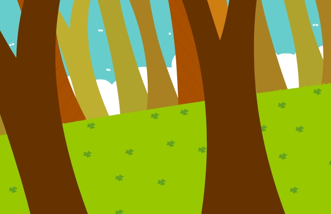 森林树木矢量动画背景素材