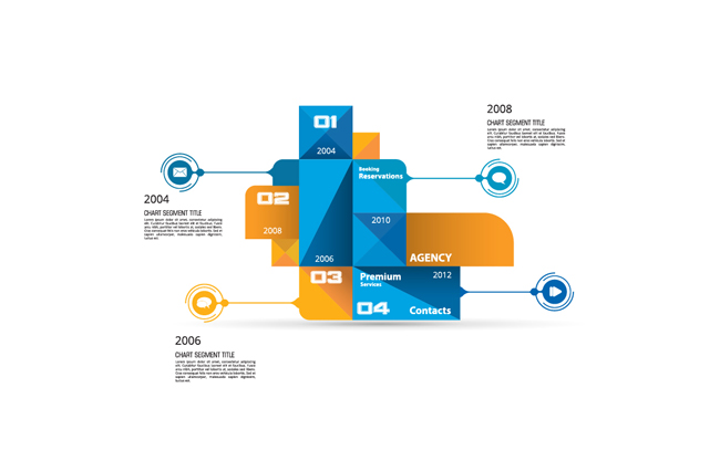 时间图表素材设计矢量素材