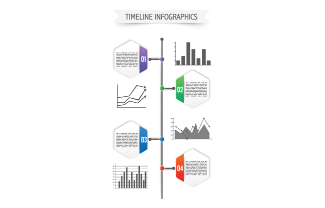 时间轴图表信息设计素材下载