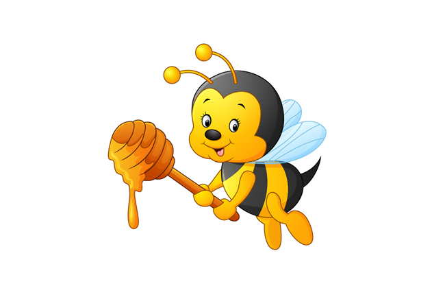 小蜜蜂卡通形象设计素材下载