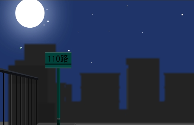城市夜晚街道背景素材