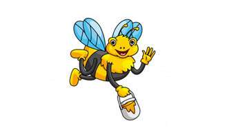 小蜜蜂卡通形象设计素材
