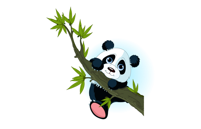 树上大熊猫素材设计