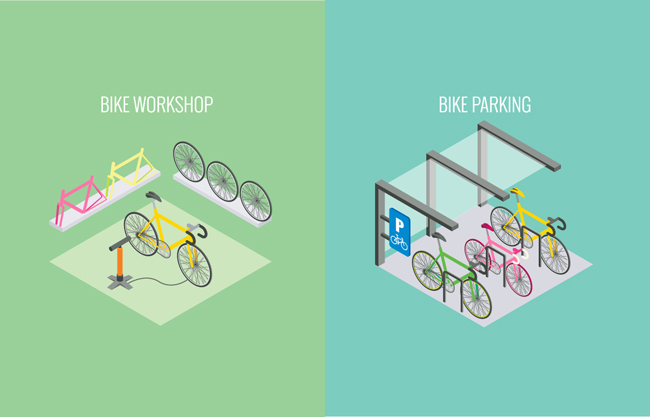 共享单车广告图标图片