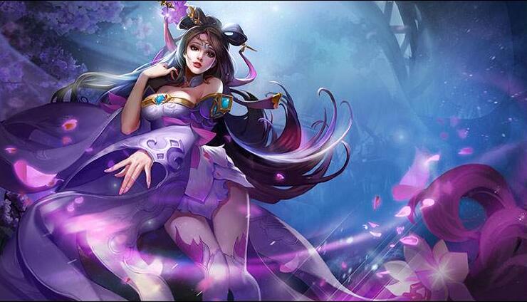 古代美女貂蝉手绘动漫游戏人物设计