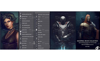 游戏人物角色笔刷工具ps无纸化手绘资源