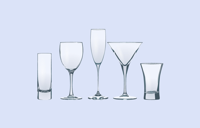 玻璃杯矢量设计素材