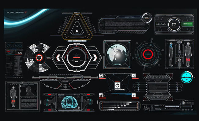 200组HUD科幻电影数字信息化全息动画