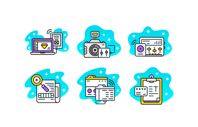 矢量icons办公图标