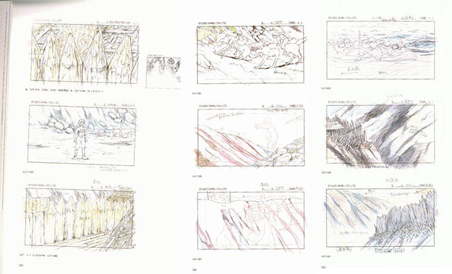 日本动画电影纸质手稿学习资料