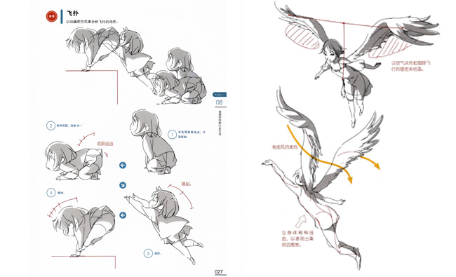 漫画人物动作创作学习资料大全