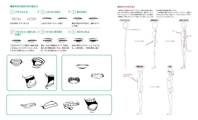 漫画人物比例五官表情绘制技巧学习资料