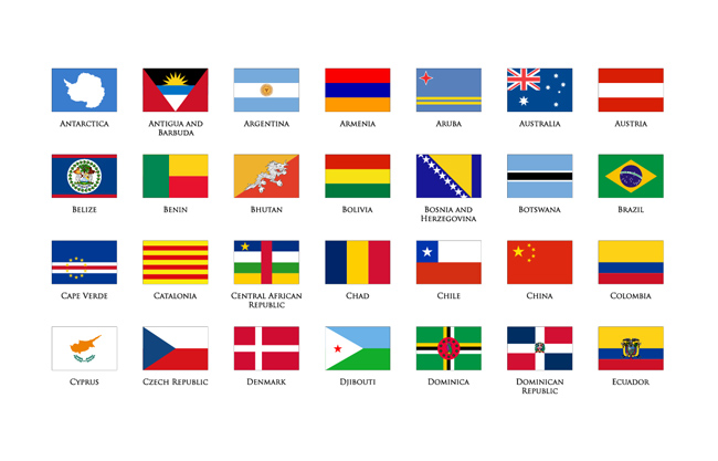 世界多国国旗图标