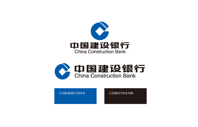 中国建设银行标识logo矢量