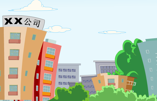 现代工厂公司工业园区场景设计素材