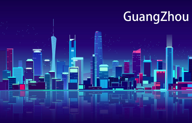 夜晚城市插图图片矢量设计素材