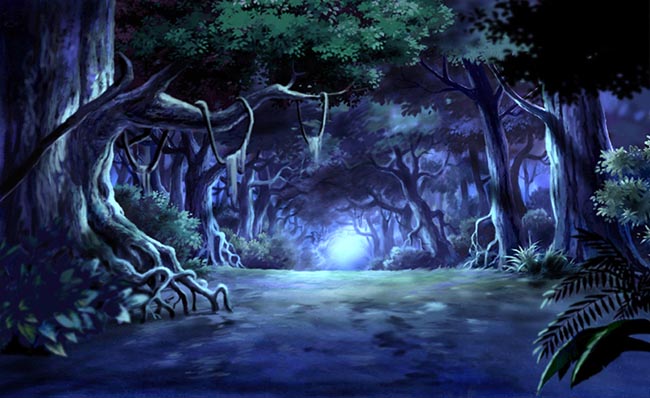 幽灵的森林深处手绘动画背景参考资料