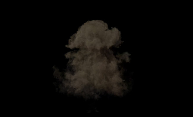 烟雾爆炸消失特效透明通道视频素材下载