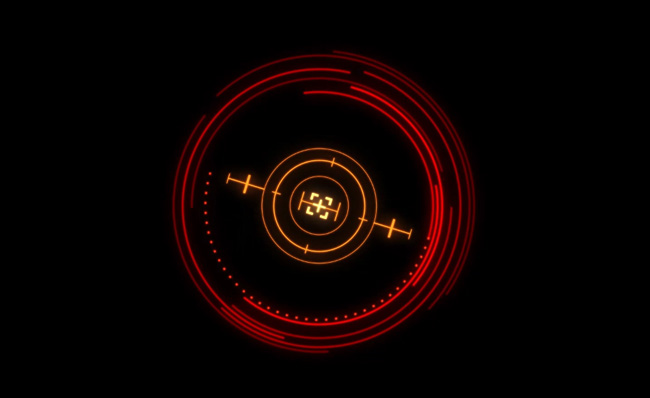 圆圈科技感雷达仪表动画视频背景素材