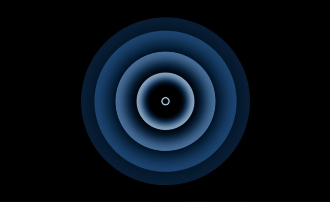 蓝色圆圈动画视频特效模板素材