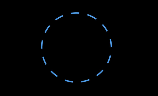 虚线圆圈动画mov视频素材