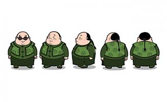 钱贯人物动漫卡通形象设