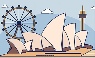 世界著名建筑物悉尼歌剧