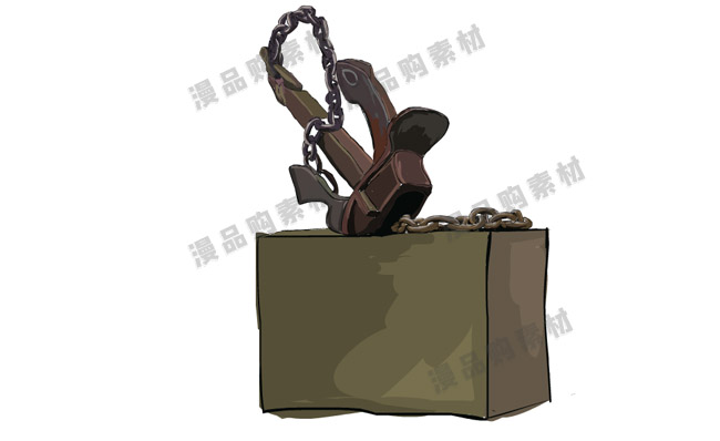 重庆涪陵长江岸雕塑手绘漫画背景素材下载
