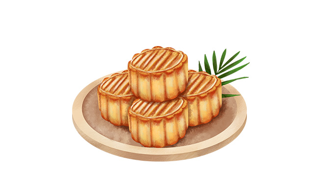 中秋月饼美食海报设计