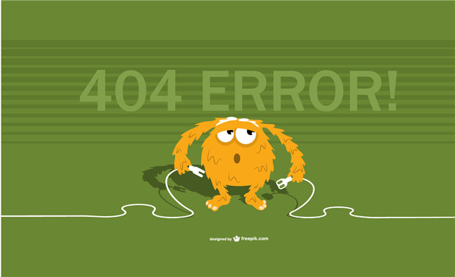 小怪兽手拿电插座404页面