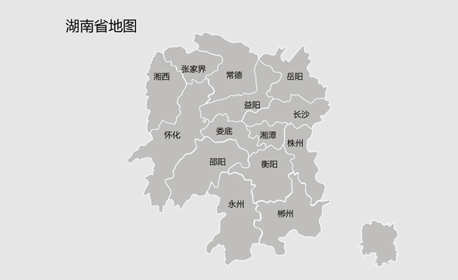 湖南省矢量地图