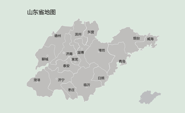 山东省矢量地图